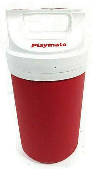 Vintage Igloo Playmate Red White 1/2 Gallon Thermos Water Jug Camping 1980 