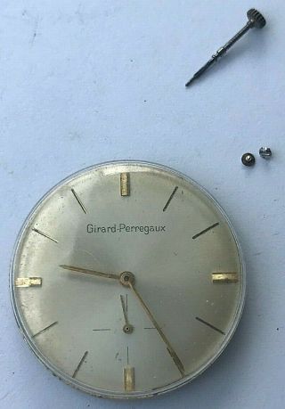 Vintage Girard Perregaux Swiss Hand Winding Mens Watch With Seconds Register