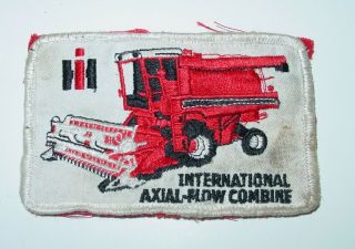 International Sewn On Patch 2.  5 " X 4 " Axial Flow Combine Vintage
