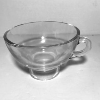 Vintage Clear Glass Wide Mouth Canning Funnel Kitchen Funnel.