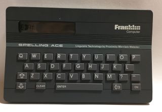 Franklin Computer Spelling Ace Sa - 98 - Merriam - Webster Proximity - 1988 - Vtg