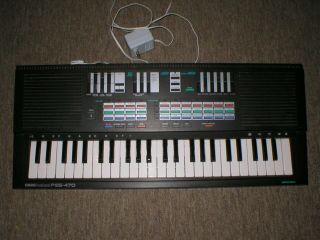 Vintage Yamaha Portasound Pss - 470 49 Key Keyboard
