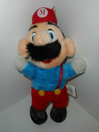 Vintage 80s 1988 Nintendo Mario Brothers Plush Toy Doll 12 "