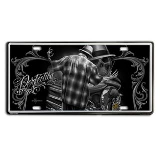 Dga Day Of The Dead Lowrider Perfection Vintage Auto License Tin Plate 12x6 Inch