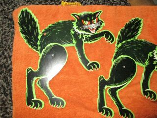 2 Vintage Beistle Posable Black Cats Halloween Holiday Decorations 4