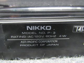 Nikko P - 3 Vintage Rotary Turntable/Record Player 5