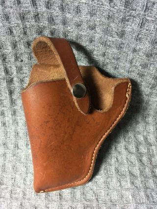 Vintage Bucheimer Peacemaker Pm3 - Lh Leather Holster Snub - Nose