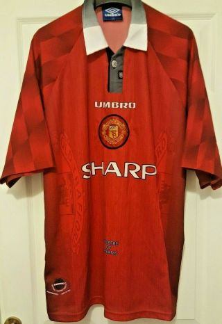 Manchester United Fc Vintage 1996/1998 Home Football/soccer Shirt/jersey - Xxl