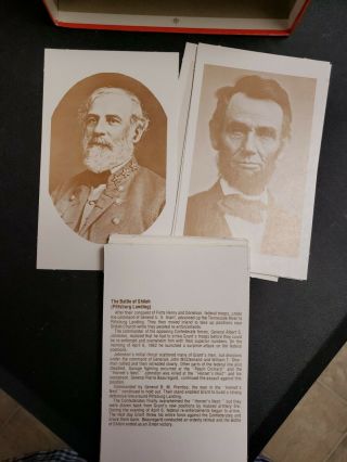 Vintage 1982 The Blue and The Gray Flash Cards,  Edu - Cards,  Civil War Facts 2