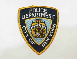 Vintage City Of York Police Department Ny Sew Iron On Embroidered Patch