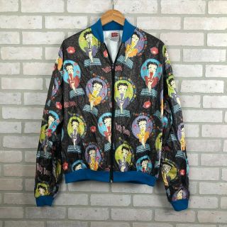 Betty Boop Vintage 1995 King Features Syndicate Graphic Bomber Jacket Size Xxl