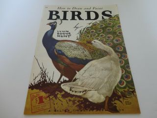 Vintage,  How To Draw And Paint Birds By Lynn Bogue Paperback 56