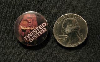 TWISTED SISTER VINTAGE BUTTON BADGE PIN NOT PATCH POSTER SHIRT LP UK IMPORT 2