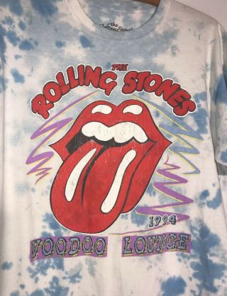 Vintage The Rolling Stones 1994 Voodoo Lounge Tour Tee T - Shirt Size Large