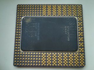 Intel Pentium Pro 200Mhz,  KB80521EX200,  SL22T,  rare Vintage CPU,  GOLD,  TOP cond 2