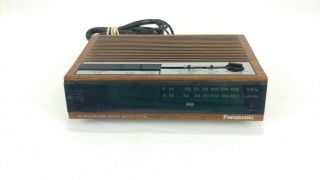Vintage Panasonic Radio Digital Alarm Clock Rc - 6063 &