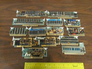 14 Circuit Boards Gold Plated Connectors Traces Vintage Electronics Scrap
