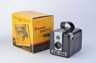 Vintage Kodak Brownie Hawkeye Flash Model,  Boxed