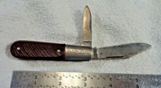 Barlow Vintage Folding Pocket Knife 2 Blade Imperial Providence Ri