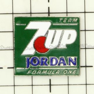 7up Team Jordan Formula 1 Vintage Lapel Pin