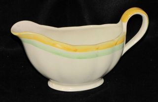Vintage Grindley England China Porcelain Cream Petal Gravy Boat Pitcher