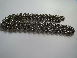 Attractive Vintage Solid Sterling Silver Chain Necklace Marked 925 Ms 21 Grams