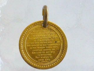 Vintage 1832 US PhIla Philadelphia LORDS PRAYER Charm Pendant Medal Token 2