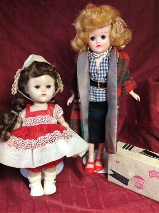Vintage Vogue Blonde Jill And Little Sister Ginny Slw Doll