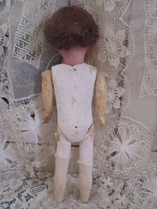 Antique German bisque Cabinet size doll by Theodor Recknagel 12” tall 7