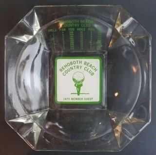 Vintage Delaware Advertising Ashtray 1975 Rehoboth Beach Country Club