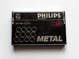 Vintage (1978) Philips Metal C - 60 Cassette Tape