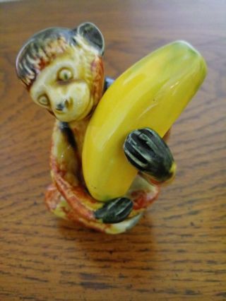 Vintage Monkey And Banana Salt And Pepper Shakers