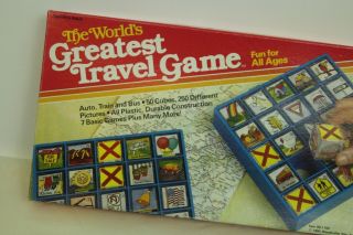 Worlds Greatest Travel Game Roadtrip Bingo VTG 80s 2