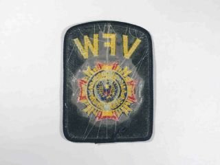 Vintage VFW Veterans of Foreign Wars Sew Iron On Embroidered Patch 2