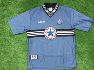 Newcastle United Vintage Away Shirt 1996 - 97 Sized Xl Adult Vgc