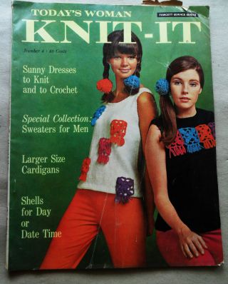 VTG MAGAZINES Today ' s Woman Knit - It,  Woman ' s Day Knitting Book,  Needle/Craft &, 2