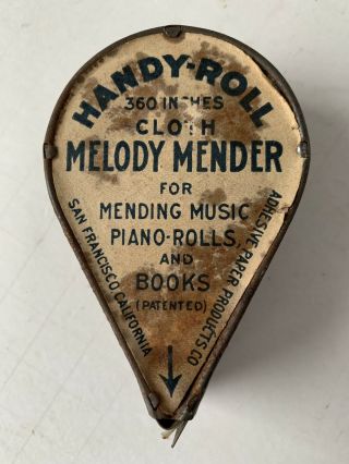 Vintage Melody Mender Tape.  Cloth.  Repair Player Piano Rolls.