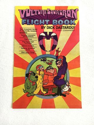 Vintage 1969 Dick Dastardly Vulture Squadron Flight Book Wacky Races