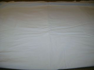 Full Size Flat Sheet.  Vintage J C Penney.  White.  100 Cotton
