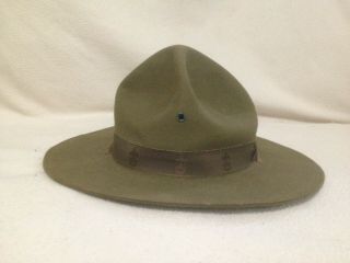 Vintage Boy Scout Campaign Hat By Gw Alexander Circa 1923.  Size 7 1/8