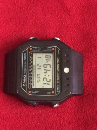 Vintage Casio Thermometer Rare To Find In