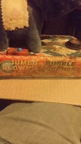 Vintage 1950 ' s Junbo Bubble Blowing Elephant Yonezawa Japan Battery Operated Toy 4