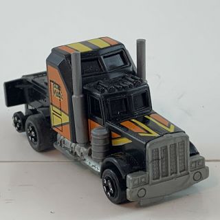 Vintage Kidco Semi Truck Transfer Truck 1980 Black Magic Die Cast