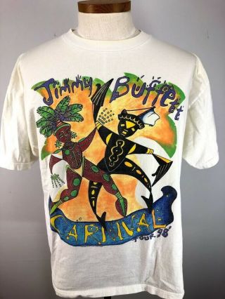 Vtg 1998 Jimmy Buffett Carnival Concert Tour T Shirt Adult Xl