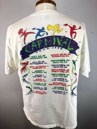 VTG 1998 Jimmy Buffett Carnival Concert Tour T Shirt Adult XL 4