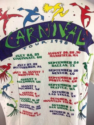 VTG 1998 Jimmy Buffett Carnival Concert Tour T Shirt Adult XL 5