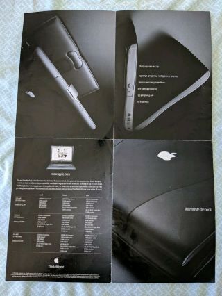 Vintage Apple PowerBook G3 Poster 1998 Think Different 2