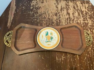 Vintage Mid Century Fred Press The Horse Cheese Serving Tray