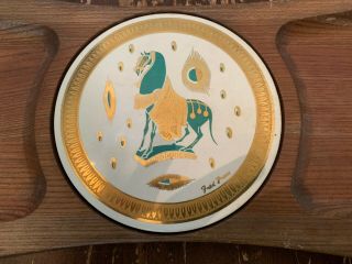 Vintage Mid Century Fred Press The Horse Cheese Serving Tray 2
