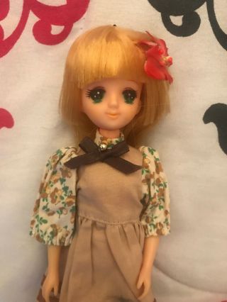 Vintage Licca Takara Jenny 9 " Doll Dressed - Made In Japan Rare